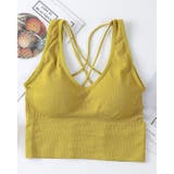 イエロー | ノンワイヤー ブラトップ バッククロス | SUNSHINE CLOSET