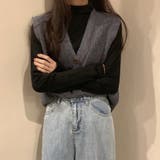 Vネック ニットベスト レディース | SUNSHINE CLOSET | 詳細画像4