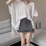 メッシュニット 透かし編み サマーニット | ANGELCLOSET | 詳細画像7