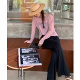 ニットワイドパンツ レディース スリット | SUNSHINE CLOSET | 詳細画像3 