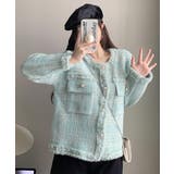 ラメツイード風ジャケット 韓国ニット秋冬 | SUNSHINE CLOSET | 詳細画像13 