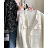 ラメツイード風ジャケット 韓国ニット秋冬 | SUNSHINE CLOSET | 詳細画像5 