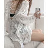 透かし編み ニットトップス レースアップ | SUNSHINE CLOSET | 詳細画像1 