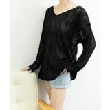 透かし編み ニットトップス レースアップ | SUNSHINE CLOSET | 詳細画像12 