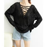 透かし編み ニットトップス レースアップ | SUNSHINE CLOSET | 詳細画像15 