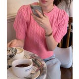 ケーブル編みニットトップス パフスリーブ | SUNSHINE CLOSET | 詳細画像11 