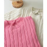 ケーブル編みニットトップス パフスリーブ | SUNSHINE CLOSET | 詳細画像19 