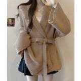 ベルト付きニットカーディガン レディース | SUNSHINE CLOSET | 詳細画像3
