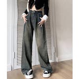 ハイウエスト ワイドストレートデニムレディース ゆったりジーンズ体型カバー | SUNSHINE CLOSET | 詳細画像19 