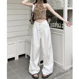 ハイウエスト ワイドストレートデニムレディース ゆったりジーンズ体型カバー | SUNSHINE CLOSET | 詳細画像21 