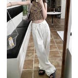 ハイウエスト ワイドストレートデニムレディース ゆったりジーンズ体型カバー | SUNSHINE CLOSET | 詳細画像23 