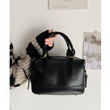 2WAYヴィンテージ風ハンドバッグフェイクレザー 自立型バッグ底鋲付き マチ広大… | SUNSHINE CLOSET | 詳細画像10