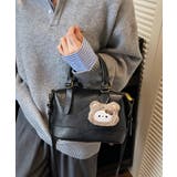 2WAYヴィンテージ風ハンドバッグフェイクレザー 自立型バッグ底鋲付き マチ広大… | SUNSHINE CLOSET | 詳細画像19