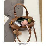 2WAYヴィンテージ風ハンドバッグフェイクレザー 自立型バッグ底鋲付き マチ広大… | SUNSHINE CLOSET | 詳細画像23