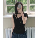 チョーカートップス半袖Tシャツレディースおしゃれtシャツアシンメトリー 可愛いリ… | SUNSHINE CLOSET | 詳細画像3 