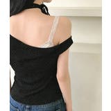 チョーカートップス半袖Tシャツレディースおしゃれtシャツアシンメトリー 可愛いリ… | SUNSHINE CLOSET | 詳細画像4 