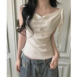チョーカートップス半袖Tシャツレディースおしゃれtシャツアシンメトリー 可愛いリ… | SUNSHINE CLOSET | 詳細画像6 