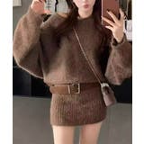 ミニニットワンピースウエストマーク韓国風 | SUNSHINE CLOSET | 詳細画像12 