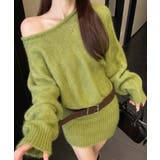 ミニニットワンピースウエストマーク韓国風 | SUNSHINE CLOSET | 詳細画像19 