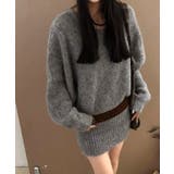 ミニニットワンピースウエストマーク韓国風 | SUNSHINE CLOSET | 詳細画像5 