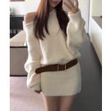 ミニニットワンピースウエストマーク韓国風 | SUNSHINE CLOSET | 詳細画像8 