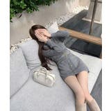 ミニニットワンピース ゴールドボタン上品 | SUNSHINE CLOSET | 詳細画像13