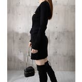 ミニニットワンピース ゴールドボタン上品 | SUNSHINE CLOSET | 詳細画像16