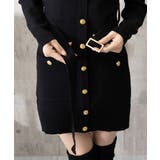 ミニニットワンピース ゴールドボタン上品 | SUNSHINE CLOSET | 詳細画像18