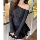肩出しtシャツレディース ワンショルダーt長袖肌見せカットソーセクシー タイトト… | SUNSHINE CLOSET | 詳細画像10 