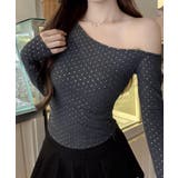 肩出しtシャツレディース ワンショルダーt長袖肌見せカットソーセクシー タイトト… | SUNSHINE CLOSET | 詳細画像9 