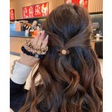華やかなラインストーンボールシュシュ サテンヒョウ柄スリムヘアゴム まとめ髪アレ… | SUNSHINE CLOSET | 詳細画像5