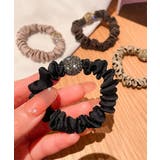 華やかなラインストーンボールシュシュ サテンヒョウ柄スリムヘアゴム まとめ髪アレ… | SUNSHINE CLOSET | 詳細画像8