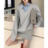 シャツ襟切り替えスウェットレディース長袖 | SUNSHINE CLOSET | 詳細画像12 