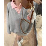 シャツ襟切り替えスウェットレディース長袖 | SUNSHINE CLOSET | 詳細画像14 