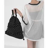 大容量 巾着リュックサックレディース 水玉柄デイバッグ韓国風ドロストバッグおしゃ… | SUNSHINE CLOSET | 詳細画像13