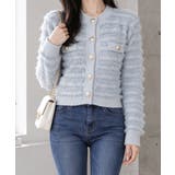 上品フェザーヤーンニットトップス長袖 レディースショート丈ニットジャケット韓国風… | SUNSHINE CLOSET | 詳細画像2