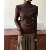 タートルネックリブニットとっくりセーター | SUNSHINE CLOSET | 詳細画像4 