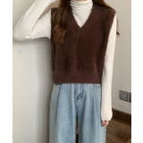 シャギーニットベストショート丈ニットジレ | SUNSHINE CLOSET | 詳細画像11 