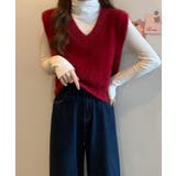 シャギーニットベストショート丈ニットジレ | SUNSHINE CLOSET | 詳細画像15 