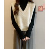 シャギーニットベストショート丈ニットジレ | SUNSHINE CLOSET | 詳細画像2 