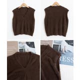 シャギーニットベストショート丈ニットジレ | SUNSHINE CLOSET | 詳細画像21 