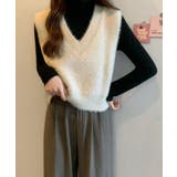 シャギーニットベストショート丈ニットジレ | SUNSHINE CLOSET | 詳細画像3 