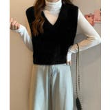 シャギーニットベストショート丈ニットジレ | SUNSHINE CLOSET | 詳細画像5 