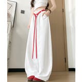韓国風 脚長見え美脚ワイドパンツレディース ハイウエストスポーティーパンツY2K… | SUNSHINE CLOSET | 詳細画像12 