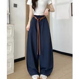 韓国風 脚長見え美脚ワイドパンツレディース ハイウエストスポーティーパンツY2K… | SUNSHINE CLOSET | 詳細画像13 