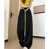 韓国風 脚長見え美脚ワイドパンツレディース ハイウエストスポーティーパンツY2K… | SUNSHINE CLOSET | 詳細画像6 