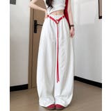 韓国風 脚長見え美脚ワイドパンツレディース ハイウエストスポーティーパンツY2K… | SUNSHINE CLOSET | 詳細画像9 