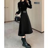 ベルト飾りロングワンピースウエストマーク | SUNSHINE CLOSET | 詳細画像11