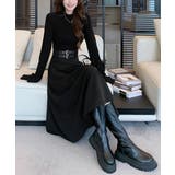 ベルト飾りロングワンピースウエストマーク | SUNSHINE CLOSET | 詳細画像12