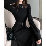 ベルト飾りロングワンピースウエストマーク | SUNSHINE CLOSET | 詳細画像13